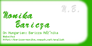 monika baricza business card